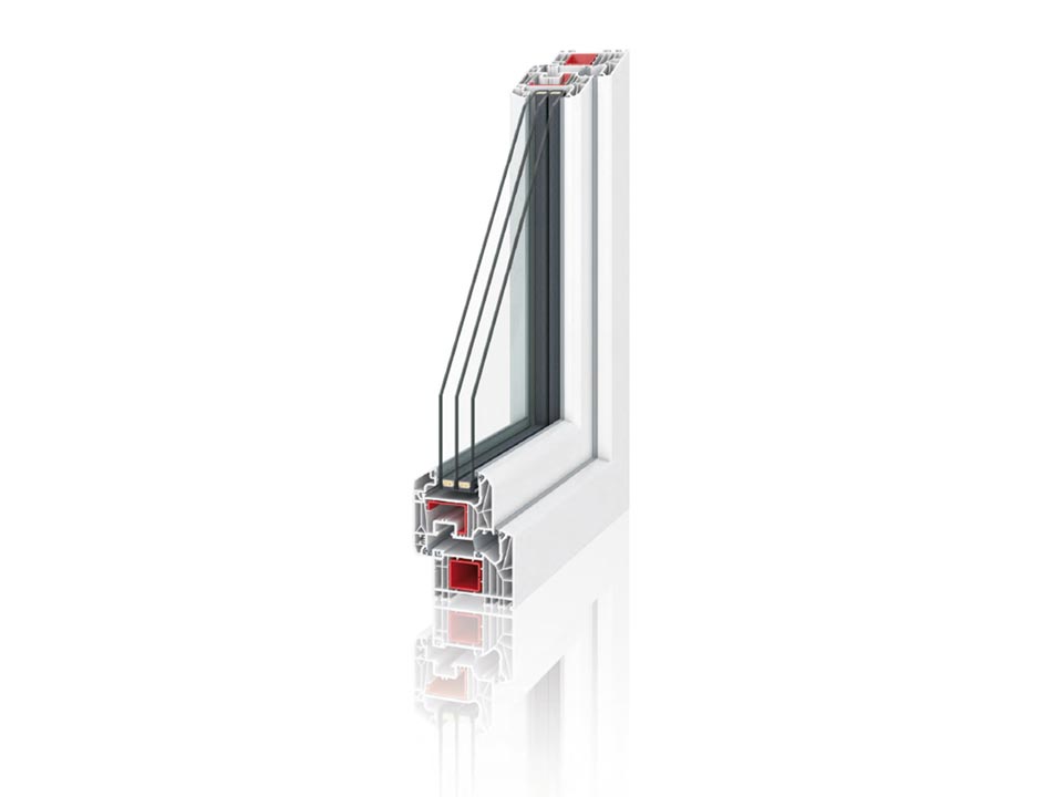 Rexer Fensterbau – Fenster: Kunststoff Profilschnitt